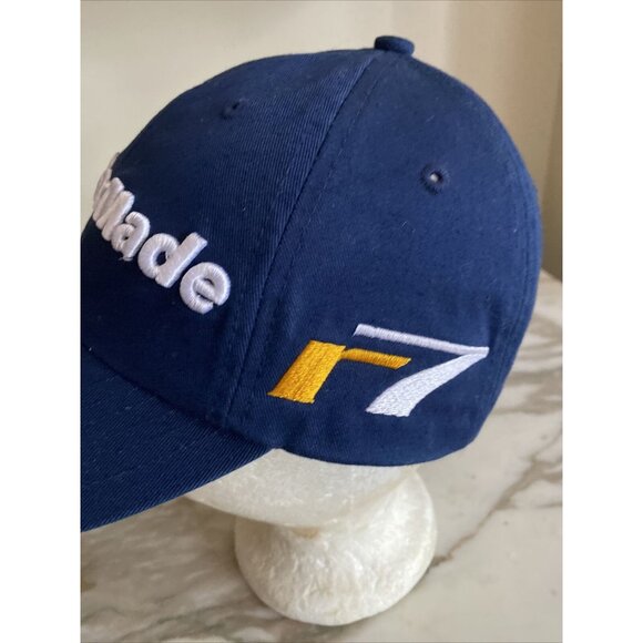 Taylor Made R7 Golf Blue Strapback Cap Hat - Picture 3 of 7